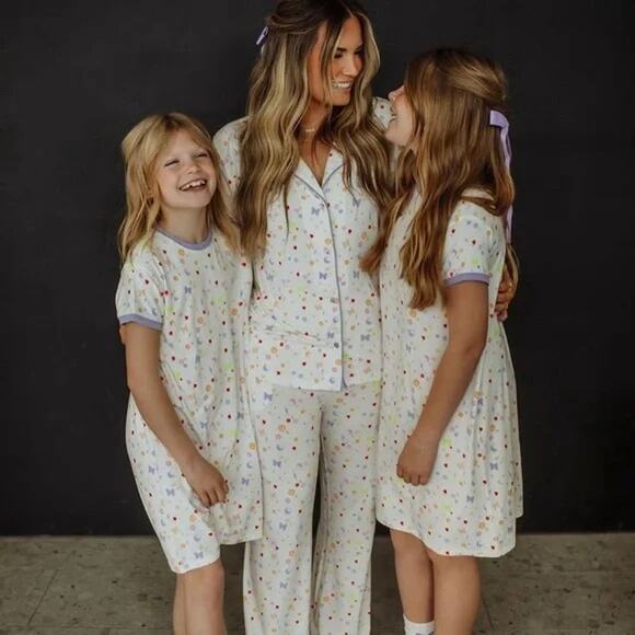 brixton phoenix Womens Cherry Pijama Set Viscose Bamboo Size M - Picture 2 of 11